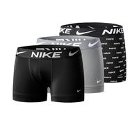 Nike Dri-FIT Essential Micro Trunk Boxer Short 3er Pack Herren-Schwarz,Grau schwarz | Größe: L (nur noch 3 Artikel auf Lager)