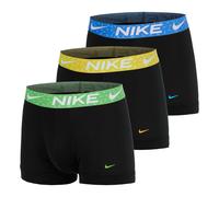 Nike Unterhosen Trunk 3er-Pack Herren Gr. XL Jersey 92%Polyester/8%Elasthan blk/sfrn qrtz/mn grn