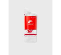 Nike Unisex Socken 3er Pack Everyday Essentials Crew Socks DX5089-102 42-46 White/University Red
