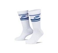 Nike Sportswear Essential Sportsocken 3er Pack - Weiß, Blau, Größe 34-38