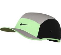 Nike Dri-Fit Fly Unstrukturierte Swoosh-Cap, Lt Iron Ore/Vapor Green/Black/Black, FB5624-012, M/L