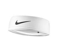 Nike Herren Dri-Fit Fury Classic Headband Stirnband Running Fitness Training Sport Haarband schweißableitend, White/Black/Black, One Size