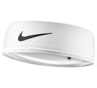 Nike Herren Dri-Fit Fury Classic Headband Stirnband Running Fitness Training Sport Haarband schweißableitend, White/Black/Black, One Size