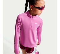 Nike Dri-Fit Half-Zip Longsleeve Mädchen-flieder, weiß in flieder, Größe: M