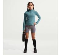 Nike Dri-Fit Longsleeve Mit Halbreißverschluss Für Ältere Kinder (Mädchen), Mineral Slate/White, FD2853-382, XL