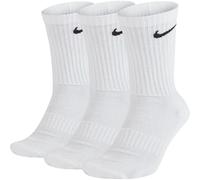 NIKE DRI FIT Socken 3er Pack Strümpfe SX4508 Weiß, Größe:L = 42-46, Farbe:100 White/Black