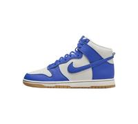 NIKE Dunk High Herren Sneaker Echtleder-Schuhe im Retro-Design FV6612-001 Blau/Weiß 42