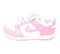 NIKE Dunk IU7765 Sneaker für Kinder, Farbe Weiß, Schwarz oder Weiß Rosa, niedrige Turnschuhe, Weiß Rosa 125 White Pink Rise White, 32 EU