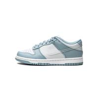 Nike Dunk Low (GS), Turnschuhe für Kinder und Jugendliche, Aura Blau Weiß getragen, 37 EU