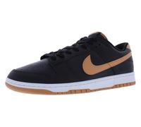 Nike Dunk Low Retro, Basketballschuhe für Damen, Schwarz Bernstein Braun Schwarz Weiß, 44 EU