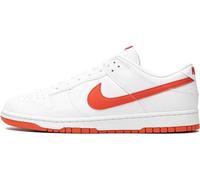 Nike Dunk Low Retro, Basketballschuhe für Damen, Weiß Würzig Rot, 40.5 EU