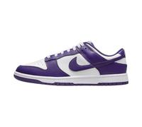 Nike Dunk Low Sneaker für Herren, Weiß/Court Purple, 45 EU