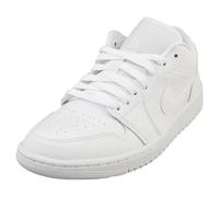 NIKE Damen WMNS AIR Jordan 1 Low Sneaker, White/White-White, 44 EU