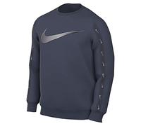 Nike DX2029-437 M NSW Repeat SW FLC Crew BB Sweatshirt Herren Thunder Blue/MTLC Cool Grey Größe S