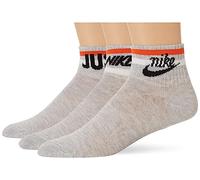 Nike DX5080-050 Nike Everyday Essential Socks Unisex Adult GREY HEATHER/BLACK/WHITE/ORANGE Größe M