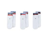 NIKE DX5080-100 Nike Everyday Essential Socks Unisex Weiß/Schwarz/Spiel Royal/University Rot S