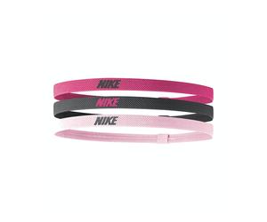 Nike Elastic Headband Stirnband 3er Pack pink-rosa