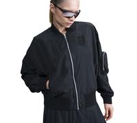 NIKE England Essential Oversize Bomberjacke Damen 010 - black/vivid purple/vivid purple S