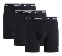 Boxer NIKE UNDERWEAR "BOXER BRIEF 3PK", Herren, Gr. L, 3 Stk., schwarz (schwarz, schwarz, schwarz), Jersey, Obermaterial: 95% Baumwolle, 5% Elasthan, körpernah, Unterhosen, mit Logo-Elastikbund (64245