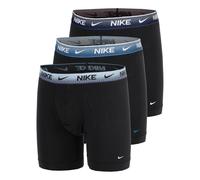 Boxer NIKE UNDERWEAR "BOXER BRIEF 3PK", Herren, Gr. XL, 3 Stk., blk, lt arr bl, ct bl, obsn, grt dsh wb, Jersey, Obermaterial: 95% Baumwolle, 5% Elasthan, körpernah, Unterhosen, mit Logo-Elastikbund (