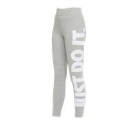 NIKE Sportswear Essential High-Rise Leggings Damen 063 - dk grey heather/white XS