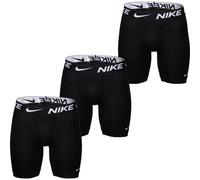 Boxer NIKE UNDERWEAR "BOXER BRIEF LONG 3PK" Gr. M, schwarz (black) Herren Unterhosen mit Elastikbund Nike Logo-Schriftzug (47735960-M)