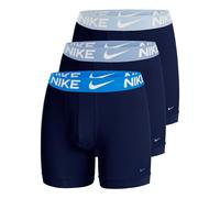 Boxer NIKE UNDERWEAR "BOXER BRIEF 3PK", Herren, Gr. L, 3 Stk., obsdn, lit armry bl, wrk bl, brllnt bl, Jersey, Obermaterial: 92% Polyester, 8% Elasthan, körpernah, Unterhosen, mit Logo-Elastikbund (20
