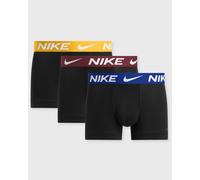 Trunk NIKE UNDERWEAR "TRUNK 3PK", Herren, Gr. M, 3 Stk., rot (blk uni gld, deep nght, drk tm rot wb), Jersey, Obermaterial: 92% Polyester, 8% Elasthan, kontrastfarbene Details, unifarben, körpernah, U