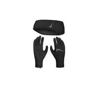 Nike Essential Set Stirnband und Handschuhe Damen in black-silver, Größe XS/S