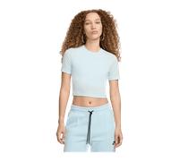 Nike Essential SLM Crop T-Shirt Damen Blau F474 M ( 38/40 ) blau