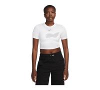 Nike Essential SLM Crop T-Shirt Damen Weiss F100 XL ( 44/46 ) weiss