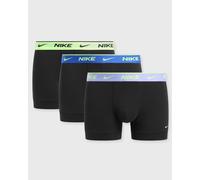 Trunk NIKE UNDERWEAR "TRUNK 3PK", Herren, Gr. XXL, 3 Stk., blck, lht tle, game royal, volt ice wb, Jersey, Obermaterial: 95% Baumwolle, 5% Elasthan, unifarben, körpernah, Unterhosen, mit Logo-Elastikb
