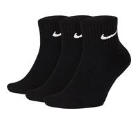 Nike U NK EVERYDAY CUSH QTR 3PR BLACK/BLACK/WHITE, L