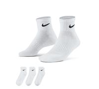 Nike U NK Everyday Cush Ankle 3PR Herren-Socken, White/(Black), FR: L (Größe Hersteller: 42 - 46)