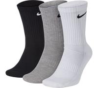 Nike Herren/Damen/Unisex Everyday Cushioned Training Crew Socks (3 Pairs) S weiß