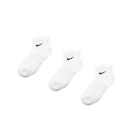 Nike U NK Everyday Cush Ankle 3PR Herren-Socken, White/(Black), FR: L (Größe Hersteller: 42 - 46)
