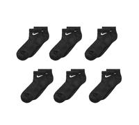 Nike Everyday Cushioned Ankle Socks 6 Pack M / Black / White