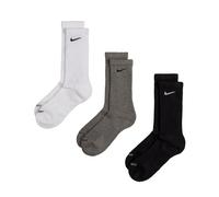 Nike Everyday Cushioned Crew Socks 3 Pack XL / White / Grey / Black