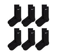 Nike Everyday Cushioned Crew Socks 6 Pack XL / Black