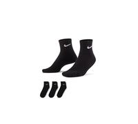 Nike U NK EVERYDAY CUSH QTR 3PR BLACK/BLACK/WHITE, L