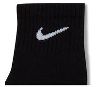 Nike U NK EVERYDAY CUSH QTR 3PR BLACK/BLACK/WHITE, L