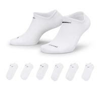 Nike Unisex Dagelijks lichtgewicht no-show (6 paar) Socken, White/Black, M EU