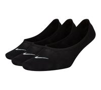NIKE Lightweight No Show 70% Baumwolle, 27% Polyamid, 3% Elasthan, Schwarz/Weiß, S EU