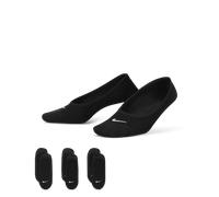 Nike Everyday Lightweight Trainings-Footie-Socken für Damen (3 Paar) - Schwarz 34-38 SX4863-010