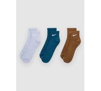 Nike Everyday Plus Cush Ankle 3P Socks ghost / blueforce / moss / wood Gr. S