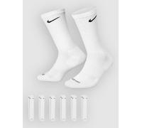 Nike Everyday Plus Cushion Crew 6 Pack Socks white / black Gr. M