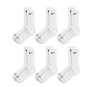 Nike Everyday Plus Cushioned Crew Socks 6 Pack M / White / Black
