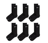 Nike Everyday Plus Cushioned Crew Socks 6 Pack S / Black / White