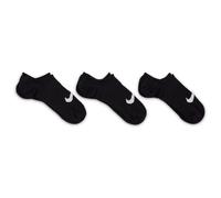 Nike Everyday Plus Ltwt Footie Damen Socken, schwarz, Gr. S