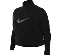 Nike FB4689-010 W NK DF Swoosh HBR HZ Pacer Sweatshirt Damen Black/COOL Grey Größe 1X